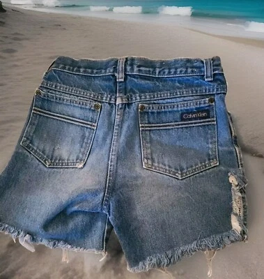 Pantalones Cortos De Colección Calvin Klein Cortados De Alrededor De 1990 Talla 30 ¡¡LINDOS Y SEXYS!!! Foto 1 de 4