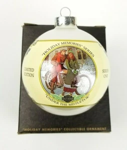 Harley-Davidson "Under the Mistletoe" Series One Christmas Ornament 1994  - Picture 1 of 9