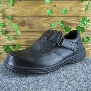 Orthofeet Men's Loafer Black Leather Size 11.5 Wide Gently Used 2025 - Imagen 1 de 8
