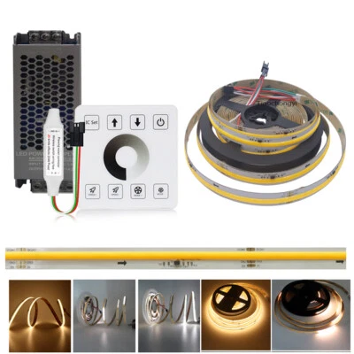 24V COB LED Strip WS2811 IC Light Running Water Flowing RF Touch Panel Controler - Image 1 of 4