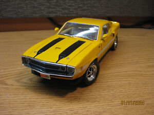 1/18    1970  SHELBY  MUSTANG GT 500, "K&N FILTERS"  IN YELLOW BY ERTL , NO BOX