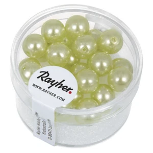 Perlas De Vidrio Renaissance, 8mm Ø, Verde Lima, Caja De 25 Pzas - Imagen 1 de 1