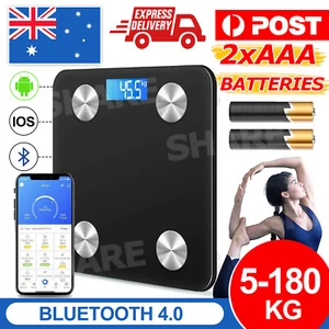 Bluetooth Body Fat Scale BMI Scales Smart Wireless Digital Bathroom Weight Scale - Picture 1 of 9