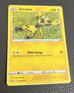 Zeraora Crown Zenith Pokémon 052/159 HP 120 - Picture 1 of 2