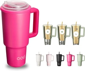 40 oz Stainless Steel Insulated Tumbler - NIB - Pink - Picture 1 of 5