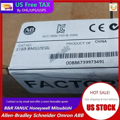 Allen Bradley 1783-BMS10CGL AB NEW ETHERNET SWITCH NEW 1783BMS10CGL US Free Tax - Image 1 of 2
