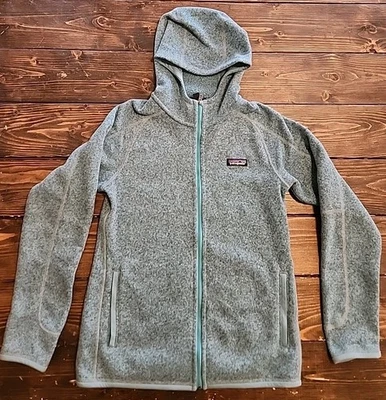 💥Patagonia Better Suéter Sudadera con Capucha Wms Med Turquesa 25538 Cremallera Completa Chaqueta Senderismo Foto 1 de 4