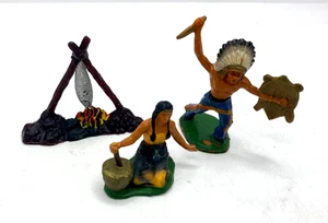 43763 CLAIRET ET DIVERS / FRANCE /FAR WEST /FEU DE CAMP SQUAW ET INDIEN BOUCLIER - Imagen 1 de 2