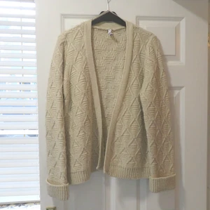 CREAM / BEIGE CHUNKY KNIT CARDIGAN BY HENRY HOLLAND @ DEBENHAMS SIZE 16 - Picture 1 of 5