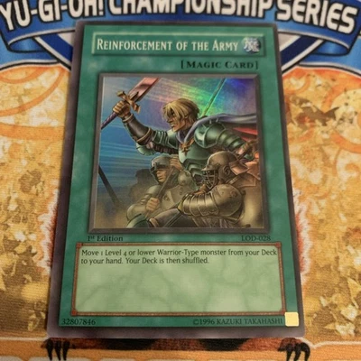 Yugioh Reinforcement Of The Army LOD-028  1st Edition LP - Image 1 of 2