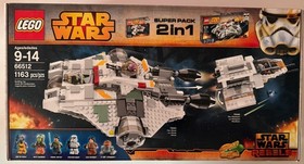 LEGO Star Wars Rebels Super Pack 2 in 1 Set 66512, 1163 Pieces, Zeb, Hera, Kanan