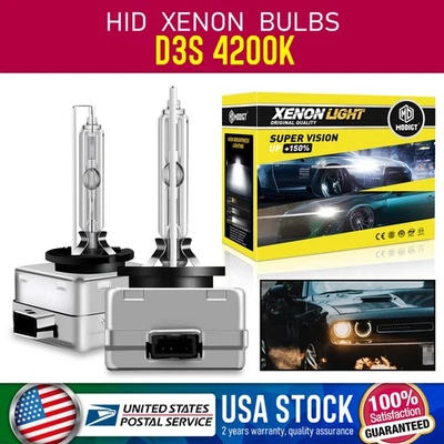 2 PIEZAS Para Volkswagen Beetle D3S 2003-2005 BLANCO CÁLIDO 4200K BOMBILLAS DE XENÓN OCULTAS Foto 1 de 4