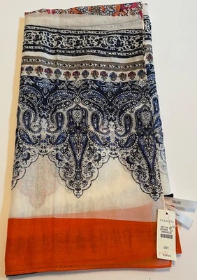 Talbots Cotton Silk Scarf 70x 27 New with Tags - Image 1 of 4