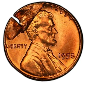 UNIQUE & VALUABLE 1958 WHEAT CENT PLANCHET ERROR🌟PCGS MS-66 RD🌟REDUCED PRICE! - Picture 1 of 4