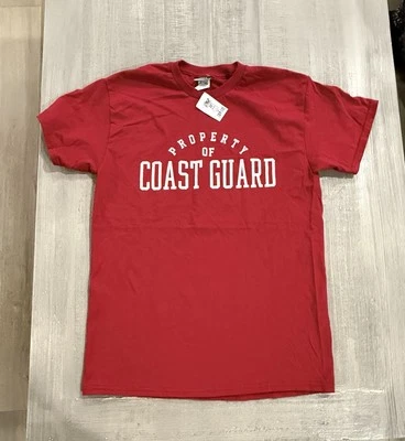 USCG U.S. Coast Guard Crimson Red T-Shirt - Size M - NEW WITH TAGS - Image 1 of 4