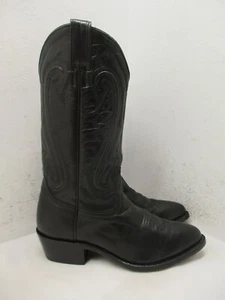 Durango Black Leather Pointed Toe Cowboy Boots Womens Size 7.5 B Style RD1520 - Picture 1 of 9