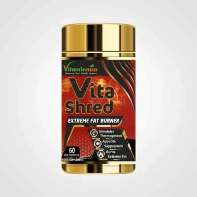 Vitaminnica Vita Shred Extreme Fatburner - Appetit unterdrücken 60 Kapseln - Bild 1 von 4