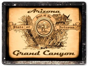 Grand Canyon Arizona metal sign / retro vintage antique style wall decor art 346 - Picture 1 of 2