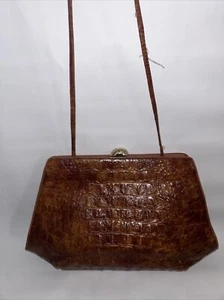 Vintage Jay Herbert New York ~ Brown Leather Crossbody Shoulder Bag Purse (D8) - Picture 1 of 13