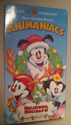 Animaniacs HELLOOOO Holidays 1994 VHS Steven Spielberg Warner Bros Entertainment - Image 1 of 4