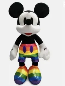 Disney Parks Mickey Mouse Rainbow Collection Pride Month 17" Plush 2021 NEW! - Picture 1 of 3