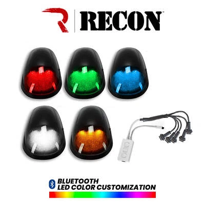 2003-2018 Dodge Ram HD 2500 3500 5pc RGM LED Cab Roof Lights w/ Smoked Lenses - Image 1 of 4