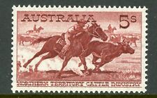 Australia 1964 Cattlemen 5' Brown Red SG #327a White Paper MNH Z12