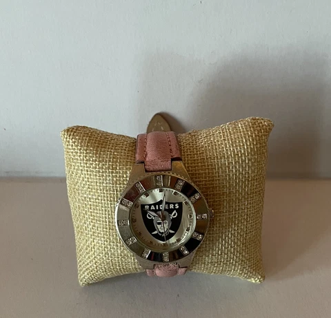 Oakland Raiders NFL Football Watch Pink Band Cover