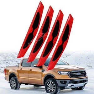 Carbon Fiber Anti-collision Strip Warning Decorative Sticker For Ford Ranger - Picture 1 of 16