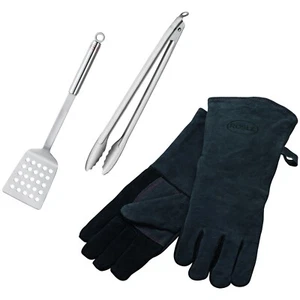 RÖSLE Barbecue Starter Set 3 tlg Handschuhe Wender Grillzange - Bild 1 von 1