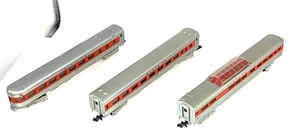 Minitrix N-Scale Santa Fe 3 Car Set # 3032 , 3042, and 3052 Very Nice Condition - Picture 1 of 7