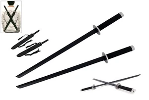 28" Dual Sword Set Ninja Full Tang Machete w/ Carry Sheath - Picture 1 of 4