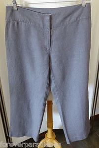 EILEEN FISHER HEAVY WEIGHT FALL LINEN TROUSER STYLE LOW RISE LONG PANT NEW TAG 2 - Picture 1 of 3