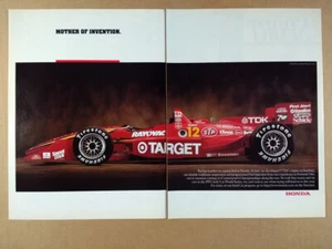 1996 Honda PPG Indy World Series Race Car photo vintage print Ad - Picture 1 of 1