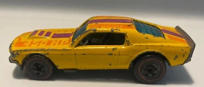 Hot Wheels Redline Mustang Stocker 1975 vintage amarillo Foto 1 de 4