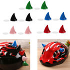 Produktbild - 2 Pcs Motorcycle Helmet Devil Horns W/Suction Cups Helmet Hat Decor Accessories