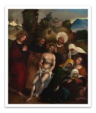 Ludovico Mazzolino THE LAMENTATION (1514) Vintage Painting 17x20" Print Poster