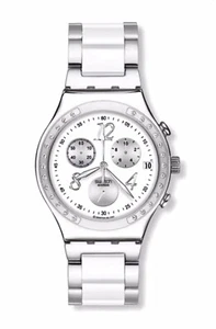 SWATCH Irony Chrono DREAMWHITE YCS511G, mit neuer Batterie + OVP - Bild 1 von 5