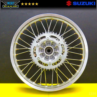 2005 SUZUKI DRZ400S REAR WHEEL HUB RIM SPOKES ROTOR SPROCKET  GENUINE OEM  - Image 1 of 4