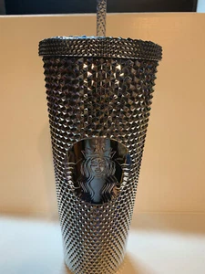 Walt Disney World Disney 100 Chrome Studded Starbucks Tumbler - Picture 1 of 2