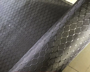 Tela de tela de fibra de carbono real de 1 pieza 3K 240 gsm tejido jacquard hexagonal 50 cm * 200 cm - Imagen 1 de 4