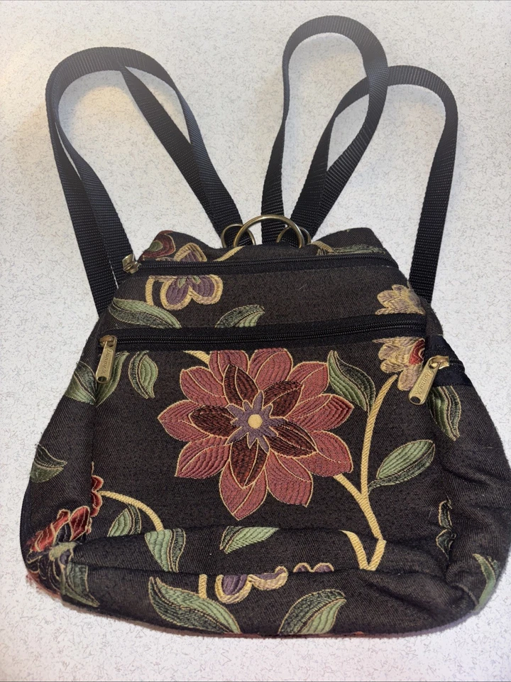 Danny K Beverly Hills Tapestry Floral Backpack - Image 1 of 4