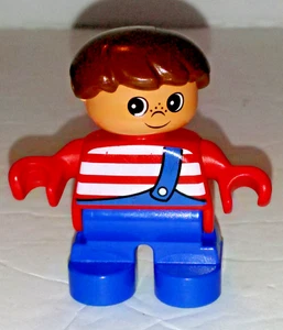 Lego Ville DUPLO replacement Child Blue Overalls Farm Ranch Family - Picture 1 of 4