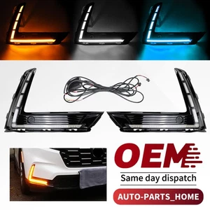 For Honda CR-V CRV 2023-2025 2pcs LED Fog Lamp Daytime Running Light Turn Signal - Picture 1 of 9