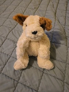 Ty Classic BABY PATCHES Puppy Dog Brown White Cream 13in Soft Fur Plush 1998 - Picture 1 of 6