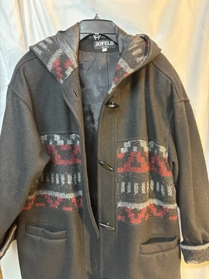 Jofeld  Southwestern Winter Woman’s Coat Size L Made In U.S.A - Image 1 of 4