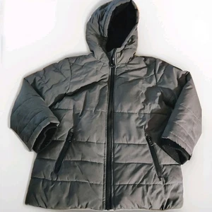 Michael Kors Boys Hooded Puffer Coat Jacket Zip Pockets SZ 4 - Picture 1 of 8