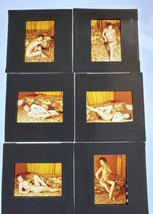 6 x GLAMOUR. PHOTO SLIDE.WOMAN,MODEL,TOPLESS,NUDE.HARRISON MARKS STYLE.1960’s - Picture 1 of 5