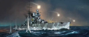Trombettiere 05348 ITALIAN HEAVY CRUISER FIUME kit modellino plastica 1/350 - Foto 1 di 9