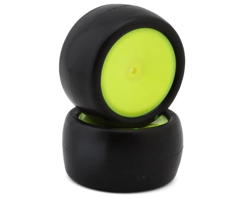 JConcepts Smoothie 3 2.2 Reifen grün hinten auf gelber Felge JCO4118-2221  - Bild 1 von 4